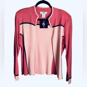 Ming Wang Open Front Cardigan Size S NWT